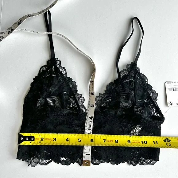 🍒Free People Intimately Everyday Longline Bralette. Black. XS - Picture 11 of 13